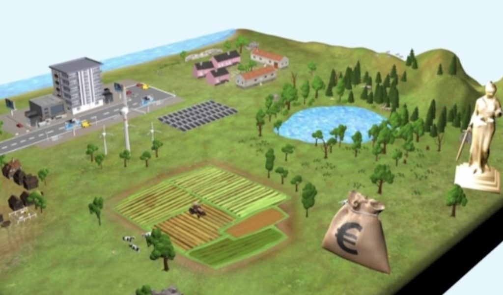 Entwurf einer interaktiven Landkarte in Virtual Reality