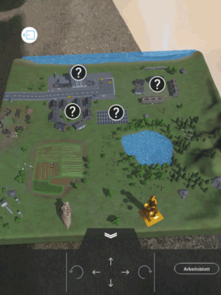 Prototyp der interaktiven VR Landkarte von MEnergie